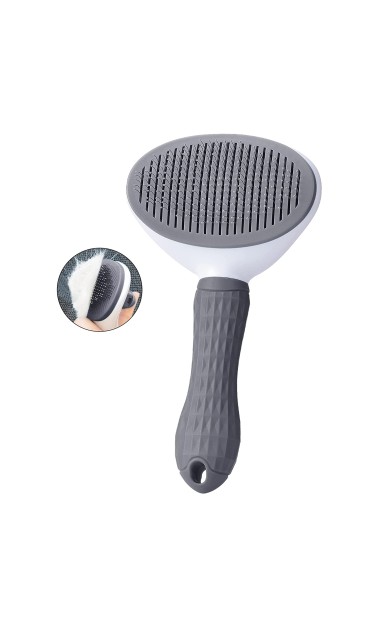Grey Grooming Slicker Brush